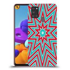 צבעי שלג כיסוי מגן קשיח מעוצב ל Samsung Galaxy A21s יחידה אחת סקרין מובייל