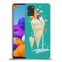 גלידה סאני כיסוי מגן קשיח מעוצב ל Samsung Galaxy A21s יחידה אחת סקרין מובייל