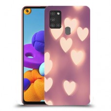 לבבות מעורפלים בחום כיסוי מגן קשיח מעוצב ל Samsung Galaxy A21s יחידה אחת סקרין מובייל