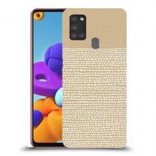 נקודות לבנות כיסוי מגן קשיח מעוצב ל Samsung Galaxy A21s יחידה אחת סקרין מובייל