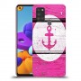 עוגן ורוד מעץ כיסוי מגן קשיח מעוצב ל Samsung Galaxy A21s יחידה אחת סקרין מובייל