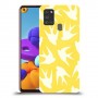 צהוב ציפור החיים כיסוי מגן קשיח מעוצב ל Samsung Galaxy A21s יחידה אחת סקרין מובייל