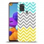 שורות צהובות-ירוקות כיסוי מגן קשיח מעוצב ל Samsung Galaxy A21s יחידה אחת סקרין מובייל