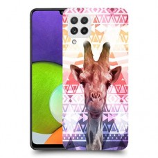ג'ירפה נחמד כיסוי מגן קשיח מעוצב ל Samsung Galaxy A22 יחידה אחת סקרין מובייל
