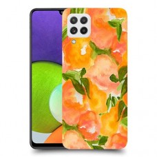 אפרסקים כתומים כיסוי מגן קשיח מעוצב ל Samsung Galaxy A22 יחידה אחת סקרין מובייל