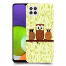 משפחת ינשוף כיסוי מגן קשיח מעוצב ל Samsung Galaxy A22 יחידה אחת סקרין מובייל
