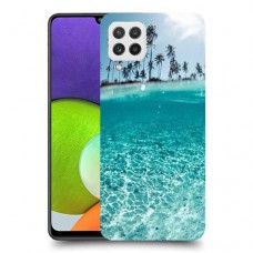 חופשה גן עדן כיסוי מגן קשיח מעוצב ל Samsung Galaxy A22 יחידה אחת סקרין מובייל