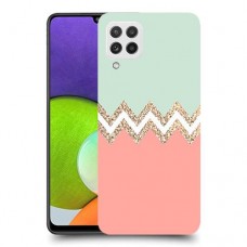 ורוד ירוק כיסוי מגן קשיח מעוצב ל Samsung Galaxy A22 יחידה אחת סקרין מובייל