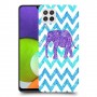 אלפנט סגול כיסוי מגן קשיח מעוצב ל Samsung Galaxy A22 יחידה אחת סקרין מובייל