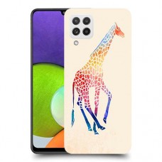 קשת ג 'ירפה כיסוי מגן קשיח מעוצב ל Samsung Galaxy A22 יחידה אחת סקרין מובייל