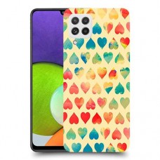לבבות קשת כיסוי מגן קשיח מעוצב ל Samsung Galaxy A22 יחידה אחת סקרין מובייל