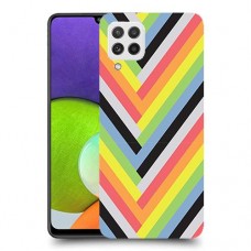 פסים קשת כיסוי מגן קשיח מעוצב ל Samsung Galaxy A22 יחידה אחת סקרין מובייל