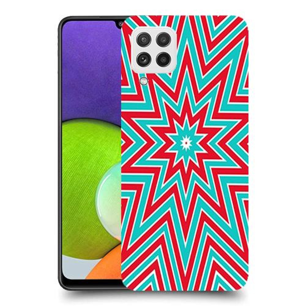 צבעי שלג כיסוי מגן קשיח מעוצב ל Samsung Galaxy A22 יחידה אחת סקרין מובייל