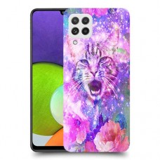 חתול מושלג כיסוי מגן קשיח מעוצב ל Samsung Galaxy A22 יחידה אחת סקרין מובייל