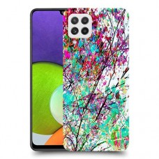 באביב בסגול כיסוי מגן קשיח מעוצב ל Samsung Galaxy A22 יחידה אחת סקרין מובייל