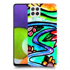 ויטראז 'תמונה כיסוי מגן קשיח מעוצב ל Samsung Galaxy A22 יחידה אחת סקרין מובייל
