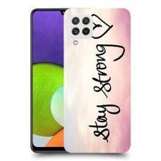 הישאר חזק כיסוי מגן קשיח מעוצב ל Samsung Galaxy A22 יחידה אחת סקרין מובייל