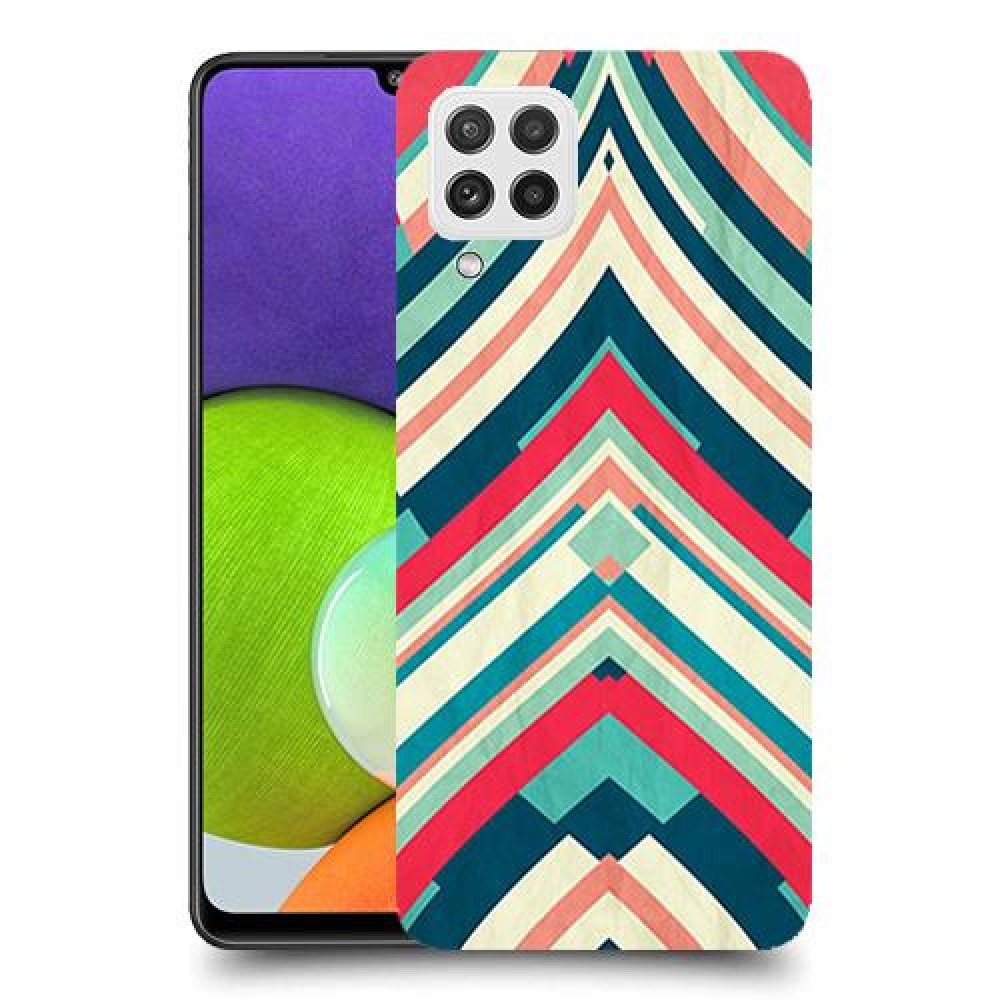 פסים בצבע כיסוי מגן קשיח מעוצב ל Samsung Galaxy A22 יחידה אחת סקרין מובייל