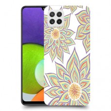 חמניות בלבן כיסוי מגן קשיח מעוצב ל Samsung Galaxy A22 יחידה אחת סקרין מובייל