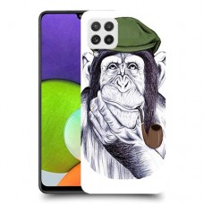 חשיבה קוף כיסוי מגן קשיח מעוצב ל Samsung Galaxy A22 יחידה אחת סקרין מובייל