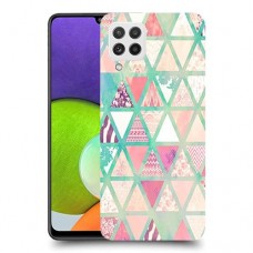 משולשים כיסוי מגן קשיח מעוצב ל Samsung Galaxy A22 יחידה אחת סקרין מובייל