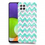 גיאומטריה טורקיז כיסוי מגן קשיח מעוצב ל Samsung Galaxy A22 יחידה אחת סקרין מובייל