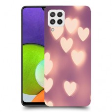 לבבות מעורפלים בחום כיסוי מגן קשיח מעוצב ל Samsung Galaxy A22 יחידה אחת סקרין מובייל