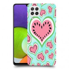 אבטיח אהבה כיסוי מגן קשיח מעוצב ל Samsung Galaxy A22 יחידה אחת סקרין מובייל