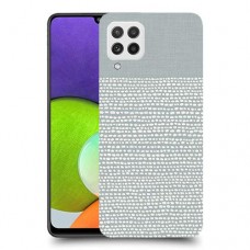 נקודות לבנות אפור כיסוי מגן קשיח מעוצב ל Samsung Galaxy A22 יחידה אחת סקרין מובייל