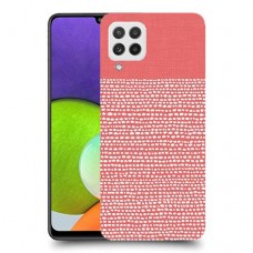 נקודות לבנות בורוד כיסוי מגן קשיח מעוצב ל Samsung Galaxy A22 יחידה אחת סקרין מובייל