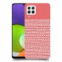 נקודות לבנות בורוד כיסוי מגן קשיח מעוצב ל Samsung Galaxy A22 יחידה אחת סקרין מובייל