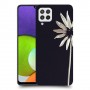 פרח לבן כיסוי מגן קשיח מעוצב ל Samsung Galaxy A22 יחידה אחת סקרין מובייל