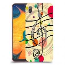 מוסיקה היא החיים שלי כיסוי מגן קשיח מעוצב ל Samsung Galaxy A30 יחידה אחת סקרין מובייל