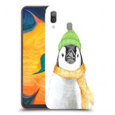 פינגווין בקור כיסוי מגן קשיח מעוצב ל Samsung Galaxy A30 יחידה אחת סקרין מובייל