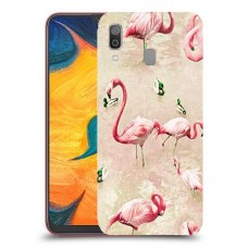 פלמינגו ורוד כיסוי מגן קשיח מעוצב ל Samsung Galaxy A30 יחידה אחת סקרין מובייל