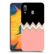ורוד-לבן-לבן כיסוי מגן קשיח מעוצב ל Samsung Galaxy A30 יחידה אחת סקרין מובייל