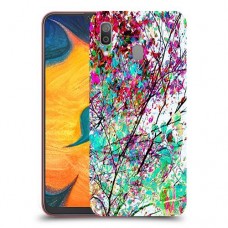 באביב בסגול כיסוי מגן קשיח מעוצב ל Samsung Galaxy A30 יחידה אחת סקרין מובייל
