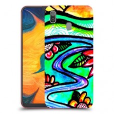 ויטראז 'תמונה כיסוי מגן קשיח מעוצב ל Samsung Galaxy A30 יחידה אחת סקרין מובייל