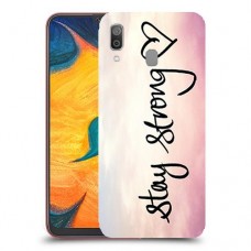 הישאר חזק כיסוי מגן קשיח מעוצב ל Samsung Galaxy A30 יחידה אחת סקרין מובייל