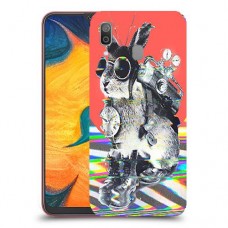 ארנבון מוזר כיסוי מגן קשיח מעוצב ל Samsung Galaxy A30 יחידה אחת סקרין מובייל