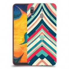 פסים בצבע כיסוי מגן קשיח מעוצב ל Samsung Galaxy A30 יחידה אחת סקרין מובייל