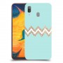פסים בירוק כיסוי מגן קשיח מעוצב ל Samsung Galaxy A30 יחידה אחת סקרין מובייל