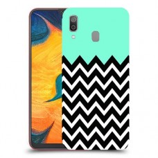 פסים במנטה כיסוי מגן קשיח מעוצב ל Samsung Galaxy A30 יחידה אחת סקרין מובייל