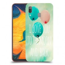 עד הירח ובחזרה כיסוי מגן קשיח מעוצב ל Samsung Galaxy A30 יחידה אחת סקרין מובייל