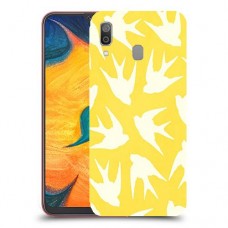 צהוב ציפור החיים כיסוי מגן קשיח מעוצב ל Samsung Galaxy A30 יחידה אחת סקרין מובייל