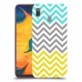 שורות צהובות-ירוקות כיסוי מגן קשיח מעוצב ל Samsung Galaxy A30 יחידה אחת סקרין מובייל