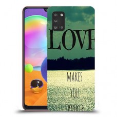 אהבה גורמת לך לנצנץ כיסוי מגן קשיח מעוצב ל Samsung Galaxy A31 יחידה אחת סקרין מובייל