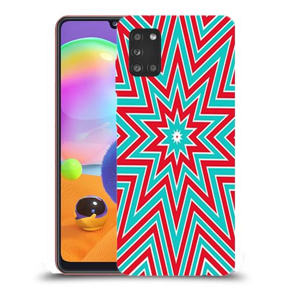 צבעי שלג כיסוי מגן קשיח מעוצב ל Samsung Galaxy A31 יחידה אחת סקרין מובייל