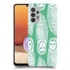 ינשופים על ירוק כיסוי מגן קשיח מעוצב ל Samsung Galaxy A32 יחידה אחת סקרין מובייל