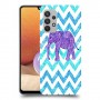 אלפנט סגול כיסוי מגן קשיח מעוצב ל Samsung Galaxy A32 יחידה אחת סקרין מובייל